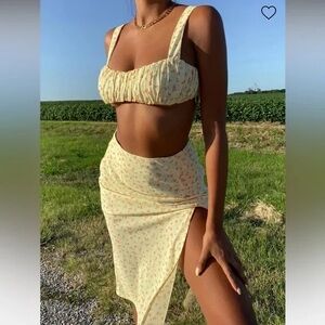 Princess Polly Lily Set in Yellow